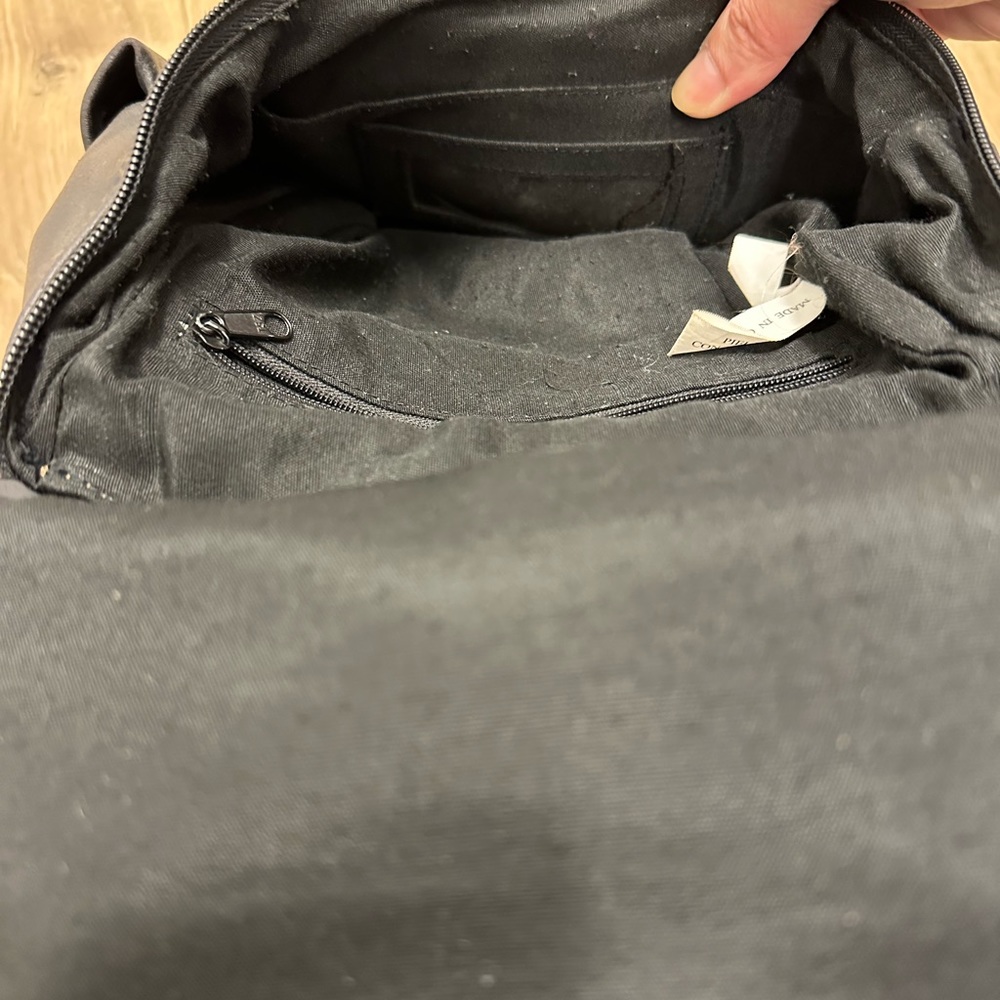 Mini black leather backpack - Picture 10 of 13